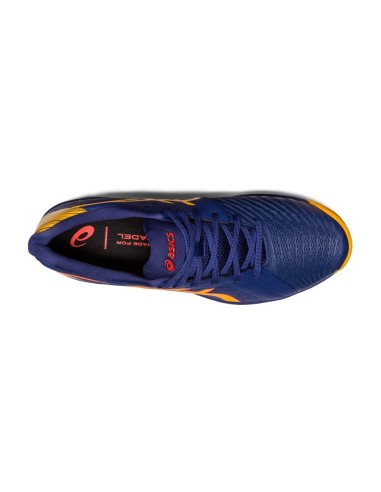 Asics Solution Swift Ff Padel Blu Giallo 1041A314 400 |ASICS |Scarpe da padel ASICS