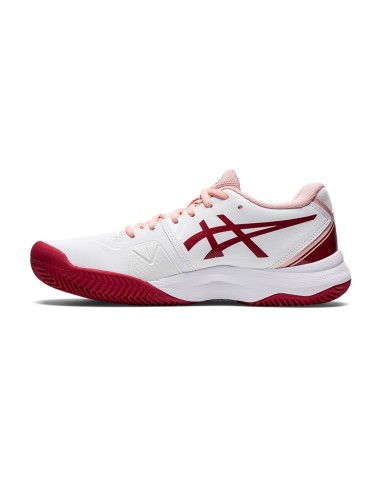 Asics Gel-Challenger 13 Clay Blanc Rose Femme 1042A165 103 |ASICS |Chaussures de padel ASICS