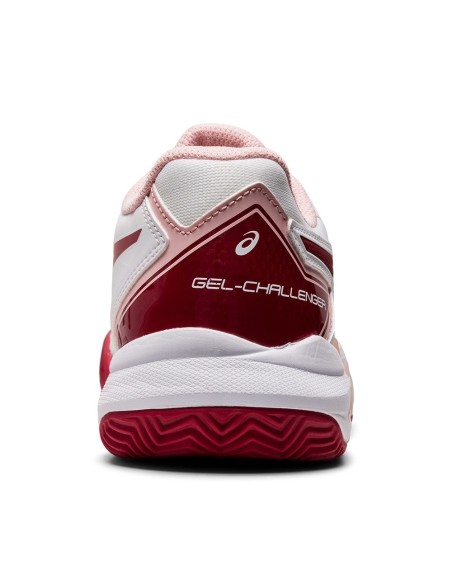 Asics Gel-Challenger 13 Clay Blanc Rose Femme 1042A165 103 |ASICS |Chaussures de padel ASICS