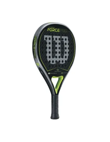 Wilson Carbon Force Pro Padel Carbon Preto Verde |WILSON |Raquetes de padel Wilson