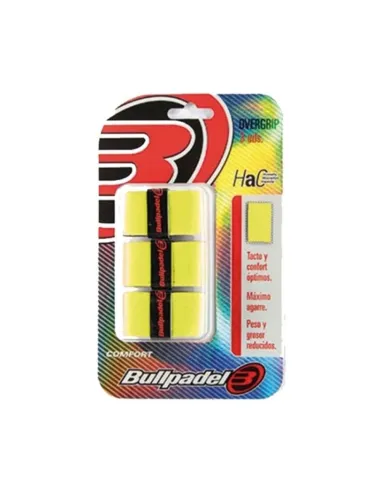 Tripack Bullpadel GB 1200 Amarillo Flúor |BULLPADEL |Accesorios de pádel