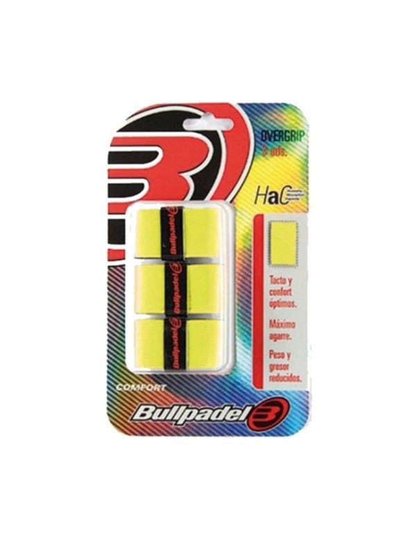 Tripack Bullpadel GB 1200 Fluor Yellow |BULLPADEL |Padel accessories