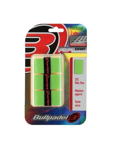 Tripack Bullpadel GB 1705 Verde Flúor |BULLPADEL |Acessórios de remo