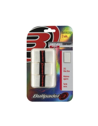 Tripack Bullpadel GB 1603 Blanco |BULLPADEL |Overgrips