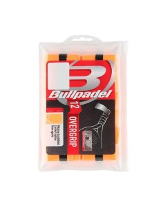 Overgrip Bullpadel Pack 12 Unidades Naranja Flúor