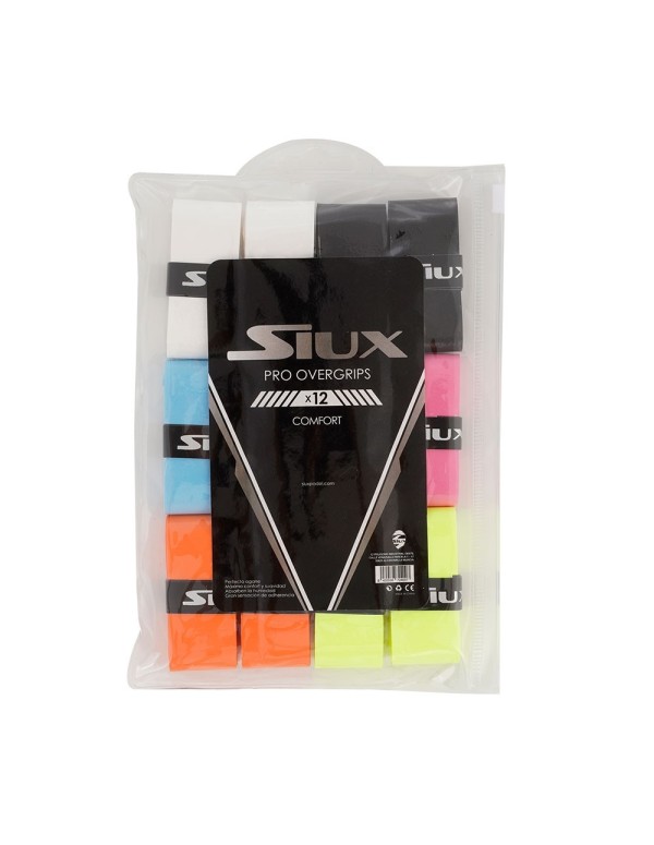 Siux Pro X12 Overgrips Bag Verschiedene Farben Plain
