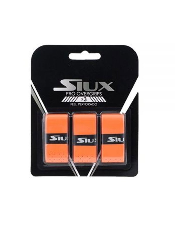 Blister Overgrips Siux Pro X3 Naranja Perforado |SIUX |Overgrips