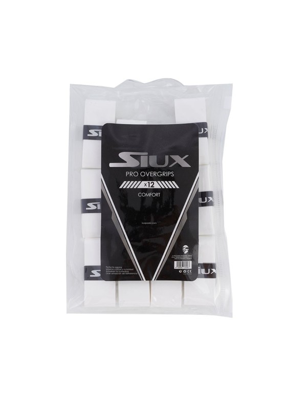 Siux Pro X12 Plain White Overgrips Bag |SIUX |Overgrips