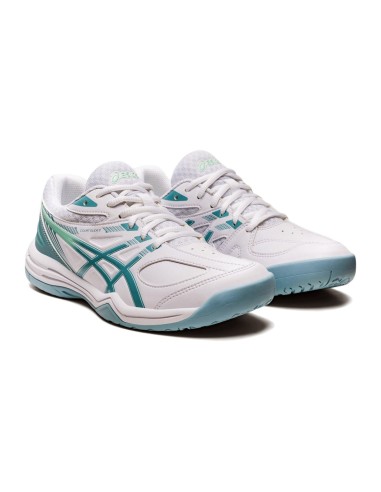 Asics Court Slide White Blue Women 21042A149 104 |ASICS |ASICS padel shoes