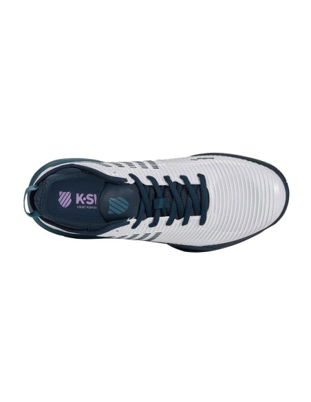 Kswiss Hypercourt Supreme White Blue 06615141 |K SWISS |K-Swiss padel shoes Kswiss Hypercourt Supreme White Blue 06615141 |K SWISS |K-Swiss padel shoes