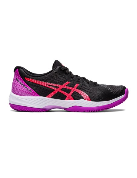 Asics Solution Swift Ff Padel Nero Rosa Donna 1042A204 001 |ASICS |Scarpe da padel ASICS Asics Solution Swift Ff Padel Nero Rosa Donna 1042A204 001 |ASICS |Scarpe da padel ASICS