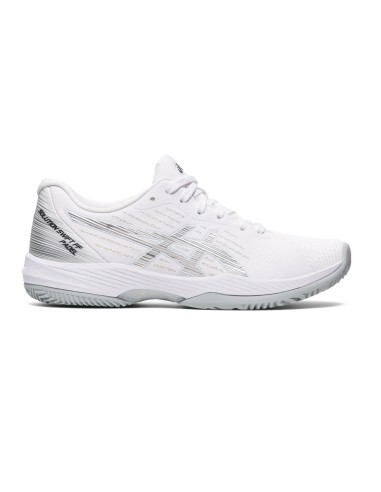 Asics Solution Swift Ff Padel Bianco Argento Donna 1042A204 100 |ASICS |Scarpe da padel ASICS