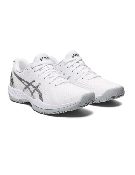 Asics Solution Swift Ff Padel Blanc Argent Femme 1042A204 100 |ASICS |Chaussures de padel ASICS Asics Solution Swift Ff Padel Blanc Argent Femme 1042A204 100 |ASICS |Chaussures de padel ASICS