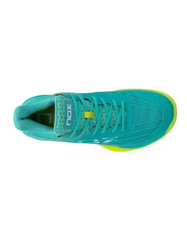 Nox At10 Lux Turquoise Yellow Woman Calatluxtlime |NOX |NOX padel shoes