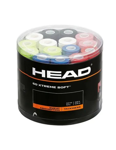 Cubo 60 Pz. Overgrips Head Xtremesoft 285425 Mix |HEAD |Overgrip