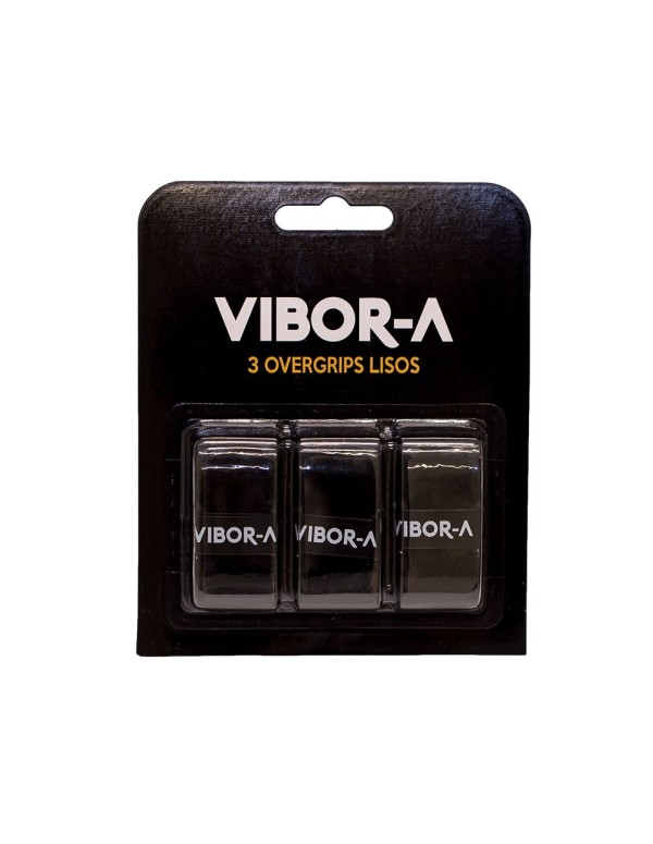 Blister Overgrips Vibora Pro X3 Liso Negro
