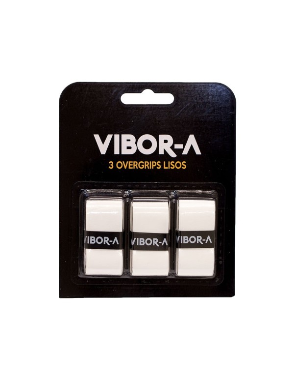 Blister 3 Overgrips Pro Vibor-A Smooth White |VIBOR-A |Overgrips