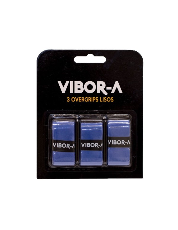 Blister 3 Overgrips Pro Vibor-A Liso Azul |VIBOR-A |Overgrips