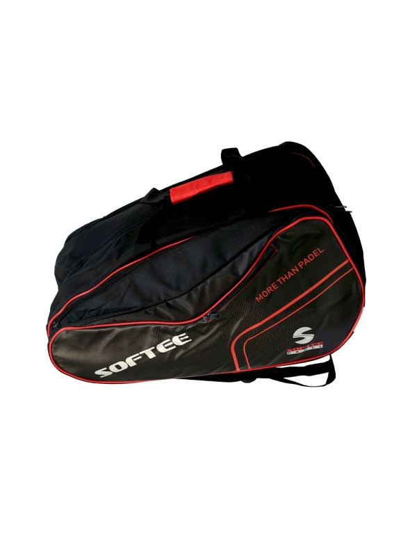 S of t ee Padel Premium Black Red Padel Bag |SOFTEE |Paleteros SOFTEE