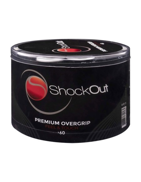Drum 60 Overgrips Premium Plain White Black |ShockOut Padel |Overgrips Drum 60 Overgrips Premium Plain White Black |ShockOut Padel |Overgrips