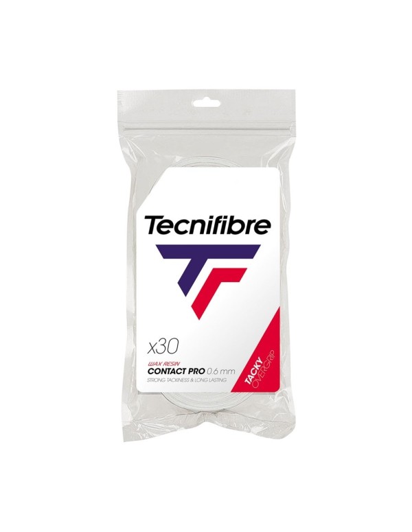 Bag 30 Overgrip Tecnifibre Contact Pro White |TECNIFIBRE |Overgrips