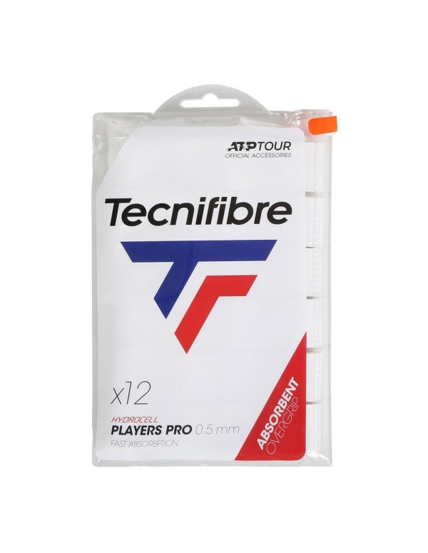 Bag 12 Overgrip Tecnifibre Player Pro White |TECNIFIBRE |Overgrips