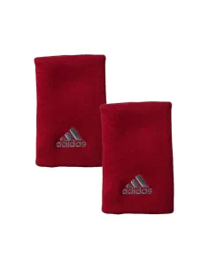 Wristband Pair Adidas Red Gray |ADIDAS |Wristbands