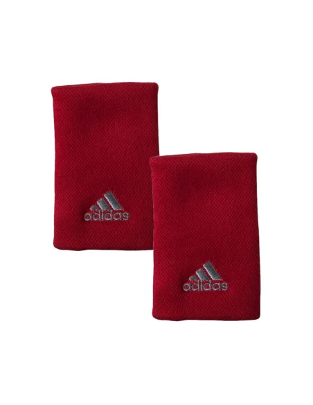 Wristband Pair Adidas Red Gray |ADIDAS |Wristbands