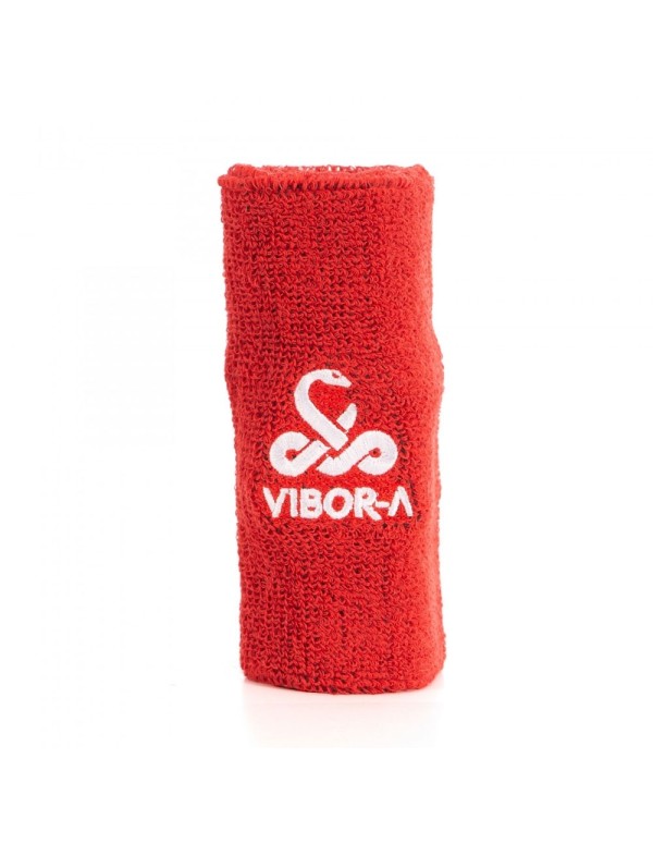 Vibora Wristband Red White Logo |VIBOR-A |Wristbands