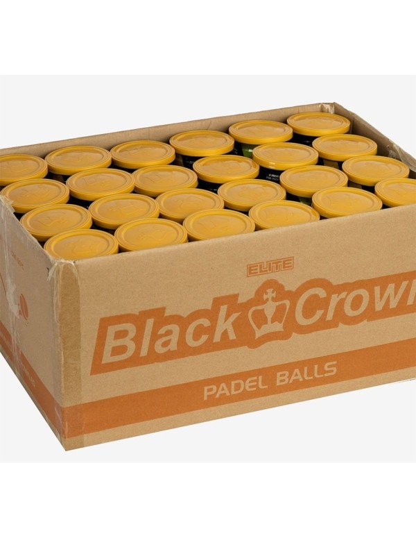 Cajon Balls Black Crown Elite |BLACK CROWN |Padel balls