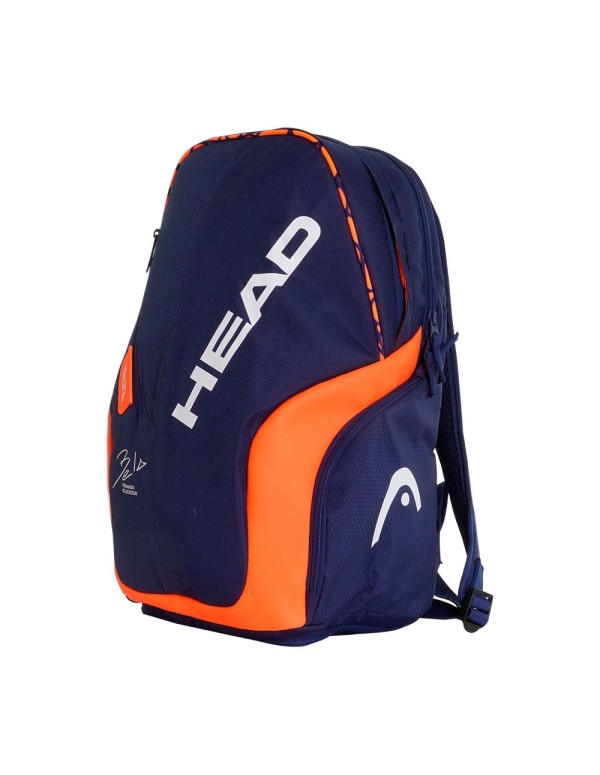 Head Tour Team Club Bag Navy Blue Orange |HEAD |HEAD racket bags