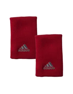 Wristband Pair Adidas Red Gray |ADIDAS |Wristbands 2