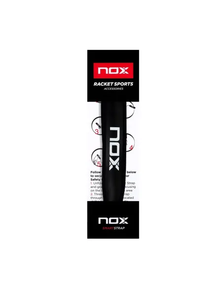 Nox Smartstrap Cordon de luxe Noir |NOX |Accessoires de padel