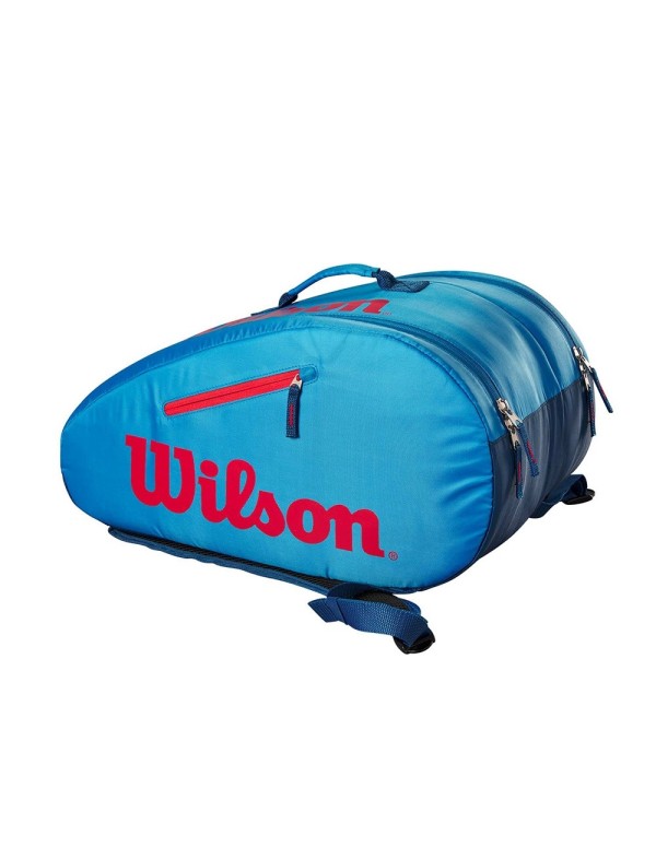 Paletero Wilson Padel Bag Azul Rojo Junior