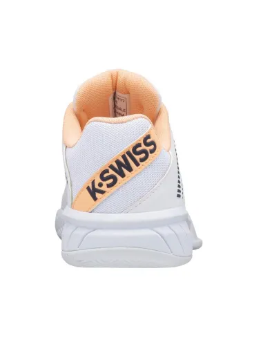 Kswiss Express Light 2 Blanc Pêche Femme 96744172 |K SWISS |Chaussures de padel K-Swiss