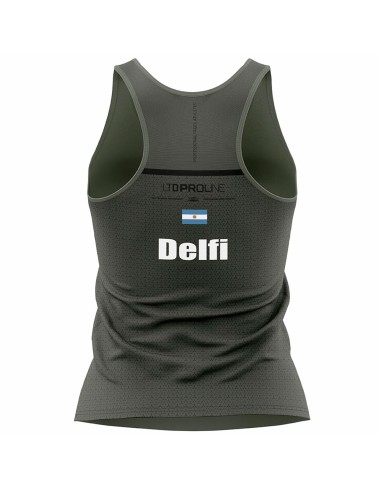 Camiseta Bullpadel Olin Delfina Brea Mujer |BULLPADEL |Ropa de pádel BULLPADEL