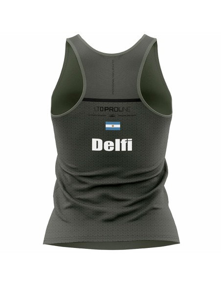 Camiseta Bullpadel Olin Delfina Brea Mujer |BULLPADEL |Ropa de pádel BULLPADEL