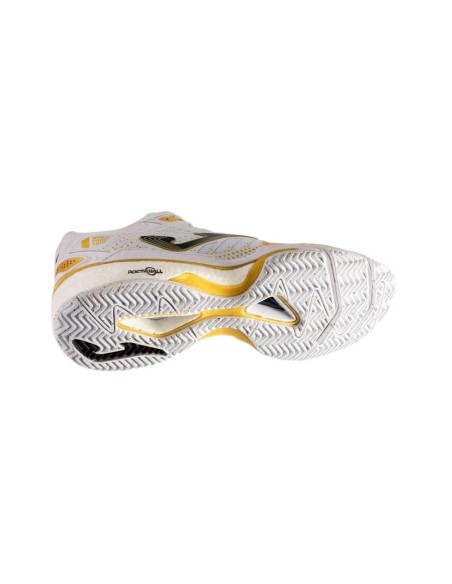 Joma Slam 22 World Padel Tour Clay Bianco Oro Donna Twptls2232P |JOMA |Scarpe da padel Joma
