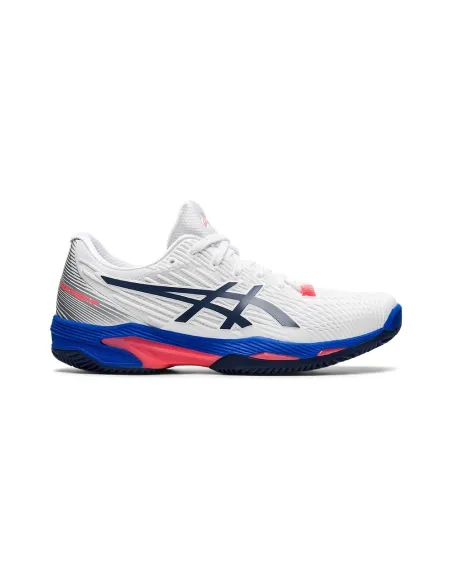 Asics Solution Speed Ff 2 Clay Blanco Azul Mujer 1042A134 102 |ASICS |Zapatillas pádel ASICS