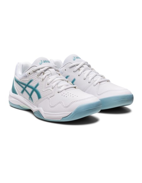 Asics Gel-Dedicate 7 Indoor White Blue Women 1042A166 103 |ASICS |ASICS padel shoes