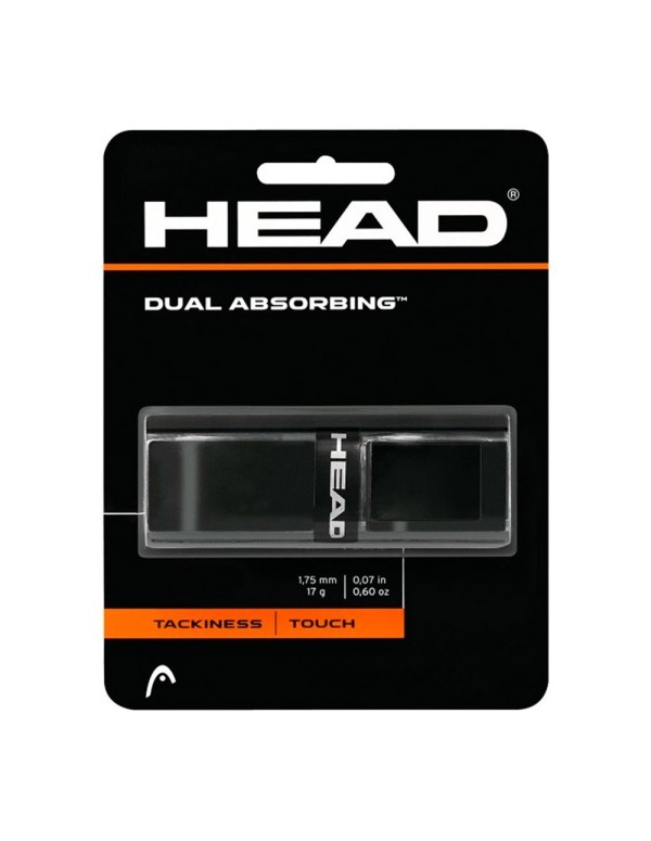 Punho Head Absorvente Duplo 285034 Bk |HEAD |Overgrips