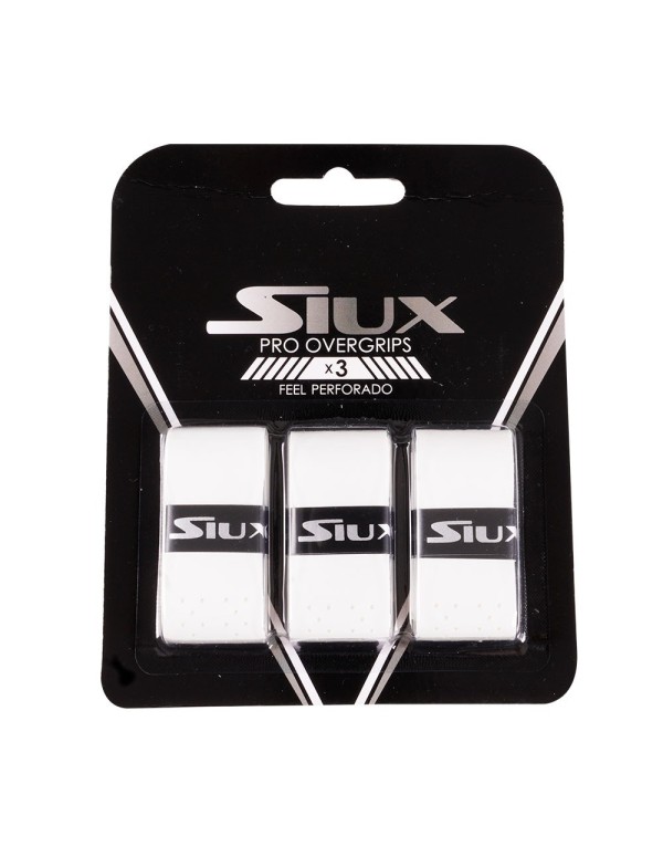 Blister Overgrips Siux Pro X3 Blanco Perforado |SIUX |Overgrips