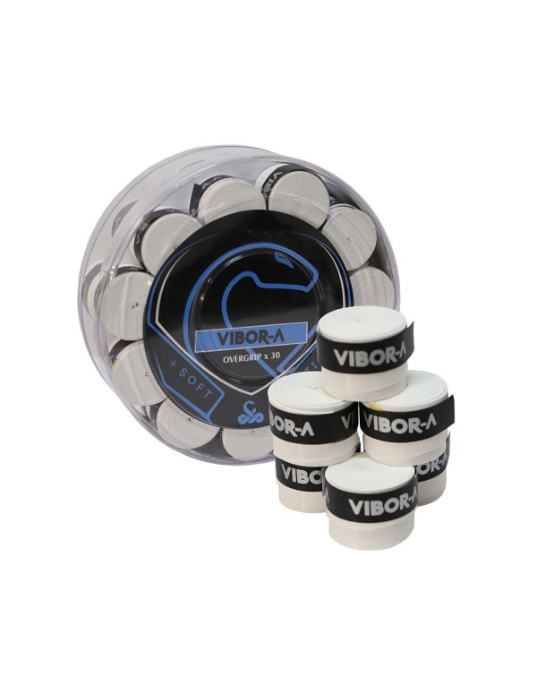 Cubo 30 Overgrips Vibor-A Mix Blanco 41215.002.1