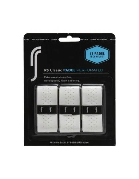 Pack 3 Overgrip Classic Perforated Rs Padel Blanco |RS PADEL |Overgrips