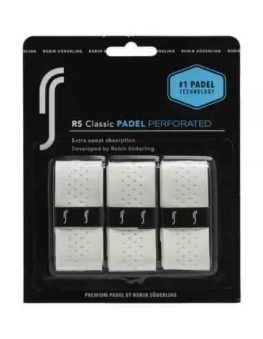 Pack 3 Overgrip Classic Perforated Rs Padel Blanco |RS PADEL |Overgrips
