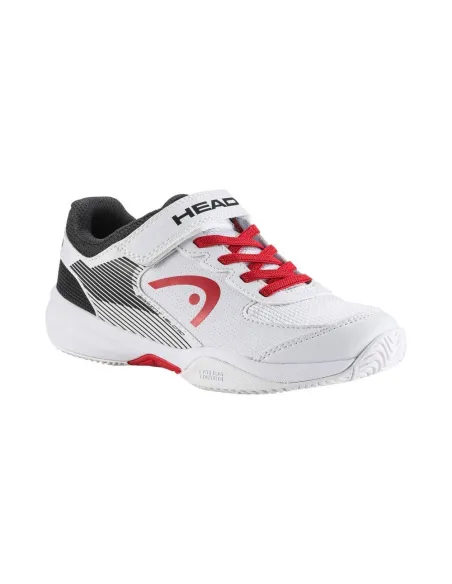 Shoes Head Sprint Velcro 3 White Red Junior 275222Whrd |HEAD |HEAD padel shoes