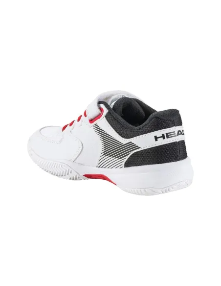 Shoes Head Sprint Velcro 3 White Red Junior 275222Whrd |HEAD |HEAD padel shoes