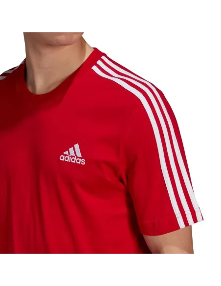 T-Shirt Adidas Essentials 3 Bandes |ADIDAS |Vêtements de padel ADIDAS