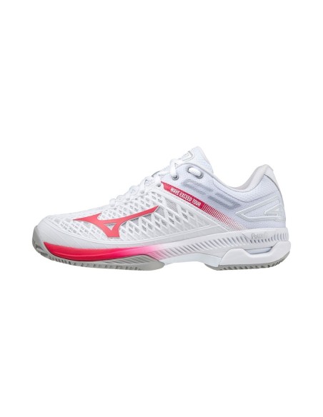 Mizuno Wave Exceed Tour 4 Cc Blanco Rosa Mujer 61Gc2075 64 |MIZUNO |Zapatillas pádel MIZUNO