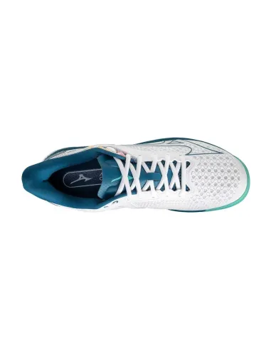 Mizuno Wave Exceed Tour 5 Clay Court Blanc Bleu 61Gc2274 30 |MIZUNO |Chaussures de padel MIZUNO